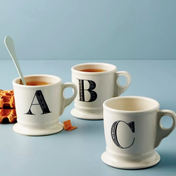Anthropologie N initial monogrammed letter mug - Picture 6 of 6